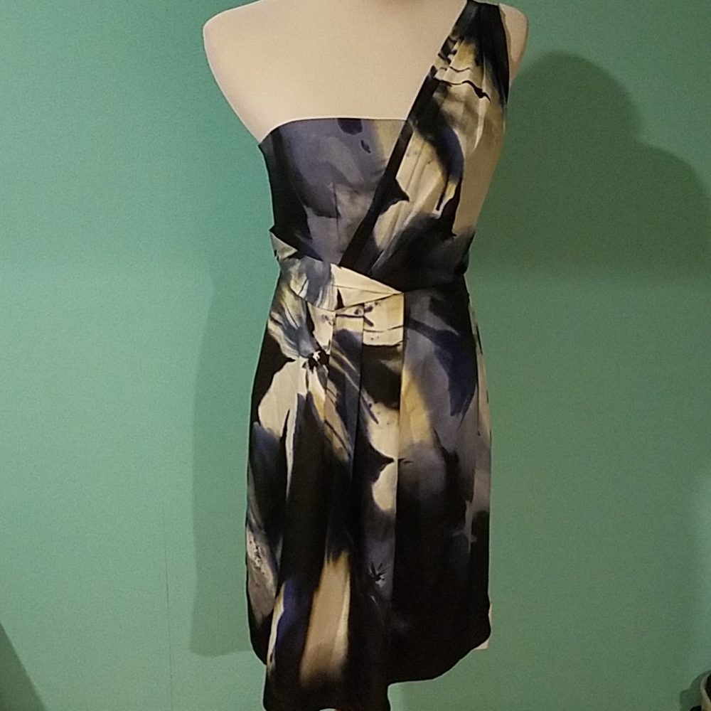 New Tahari Brenley Dress One shoulder 6